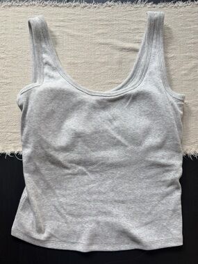 Abercrombie & Fitch Bra-Free Rib Scoopneck Tank